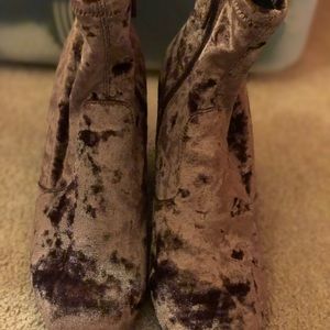 Steve Madden velvet boots